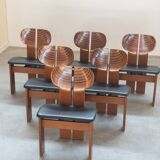 Set of 12 Afra & Tobia Scarpa chairs mod. Africa - Gruppo Unico, 80/90