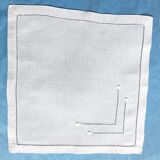 9 serviettes à thé en toile de lin