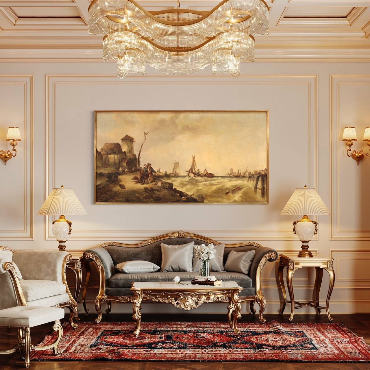 Seascape Painting From The Second Half Of The 19th Century