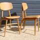 2 chaises reconstruction 1950 style Landault