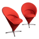 Verner Panton Model Cone K1 Chairs by Plus Linje 60s