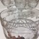 Set of 12 cut crystal stemmed glasses from the Nancy crystal factory, art deco