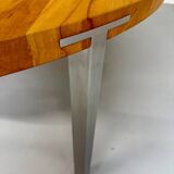 Naver Nissen and Gehl Scandinavian design round table with metal legs and wooden top