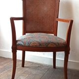 Wooden armchair and cannage