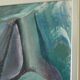 Original Swedish abstract oil painting on canvas "Abstract Rocks"