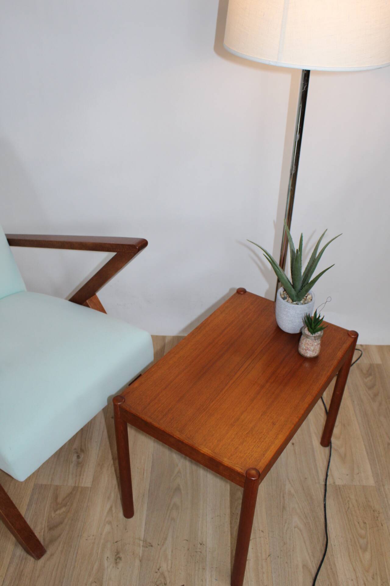 Teak coffee table 57x37 cm 1960 sweden