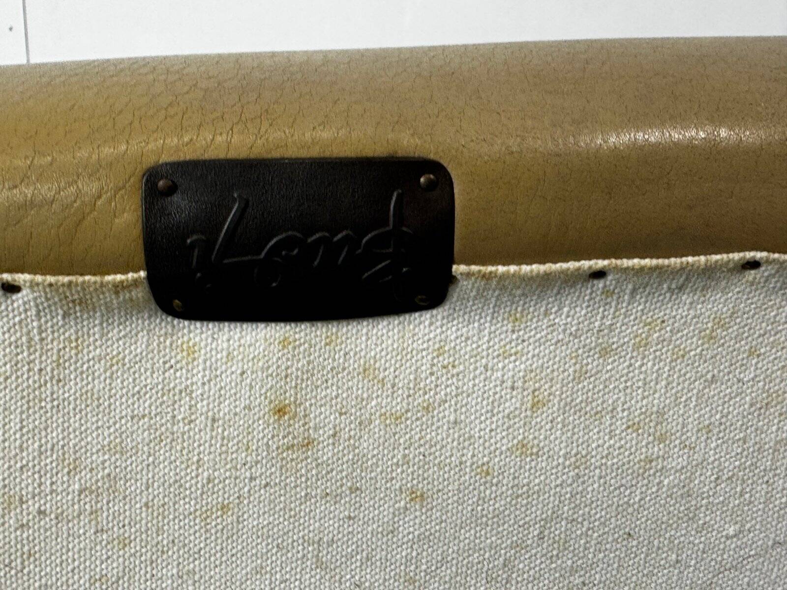 Modernist tropical brutalist leather chairs from Budji Layug, 1990s, set of 2