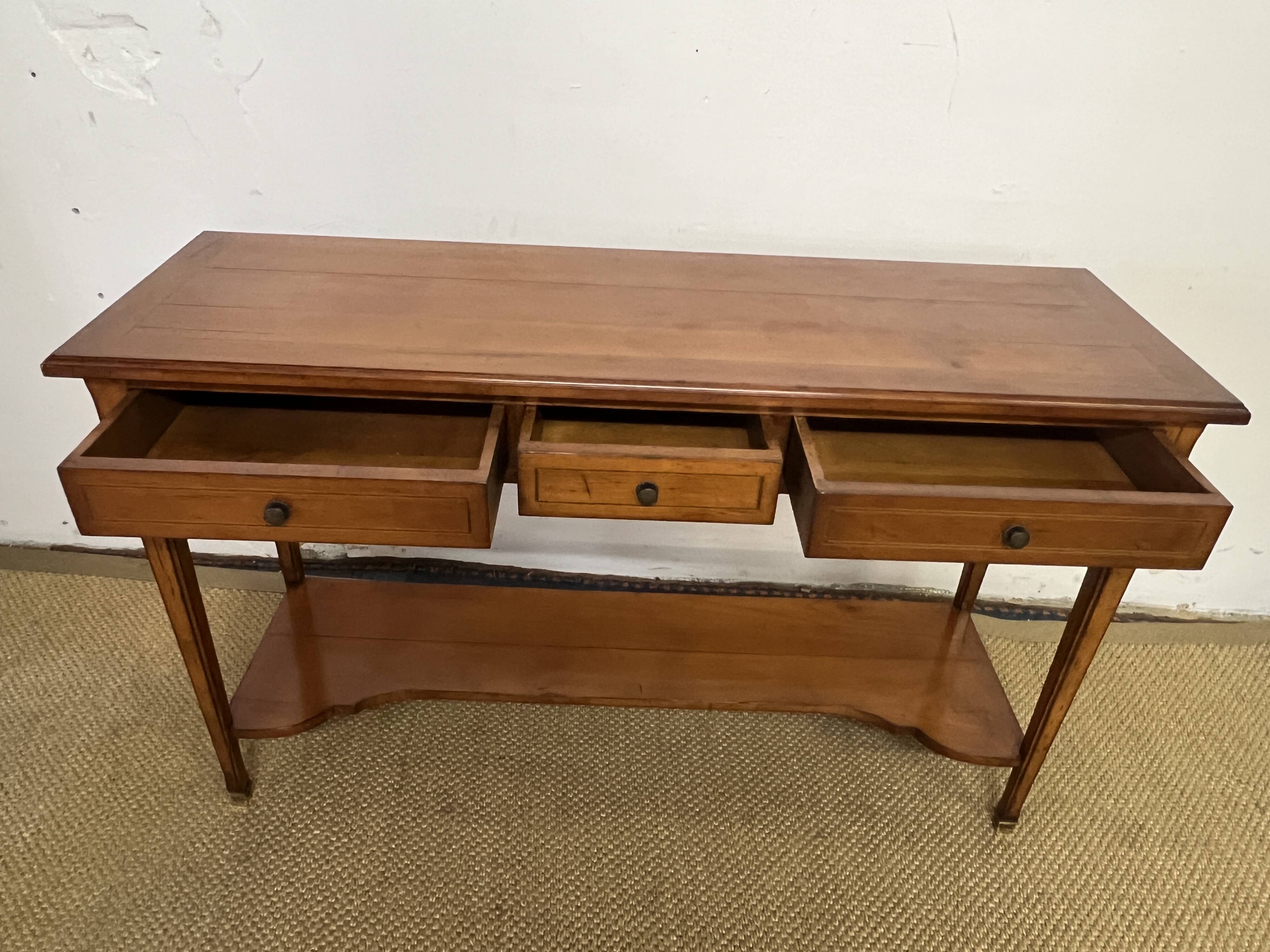 Console / server in Louis XV style cherry wood