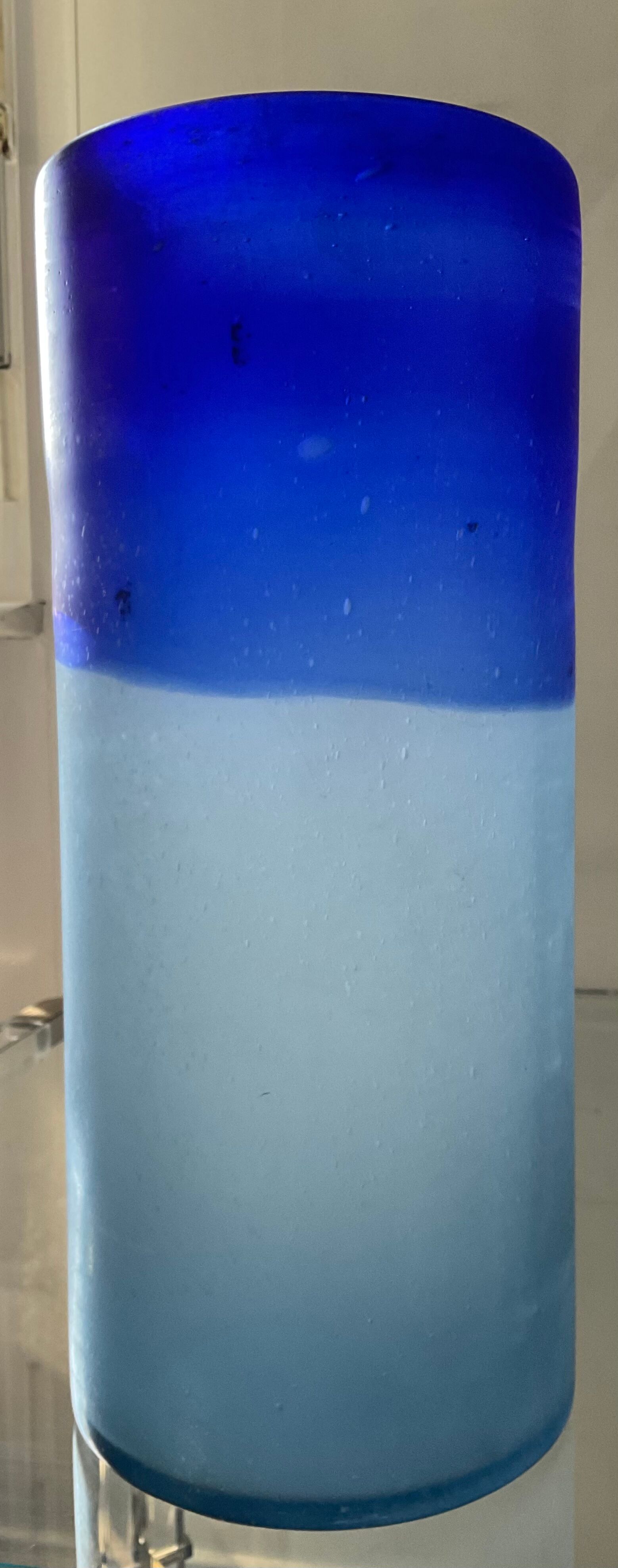 Vintage vase in two-tone glass paste