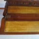 Secretary with mechanism - 4 secret drawers - lock - marquetry chessboard - 1950