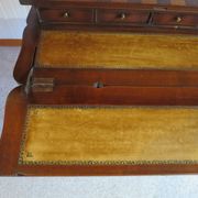 Secretary with mechanism - 4 secret drawers - lock - marquetry chessboard - 1950