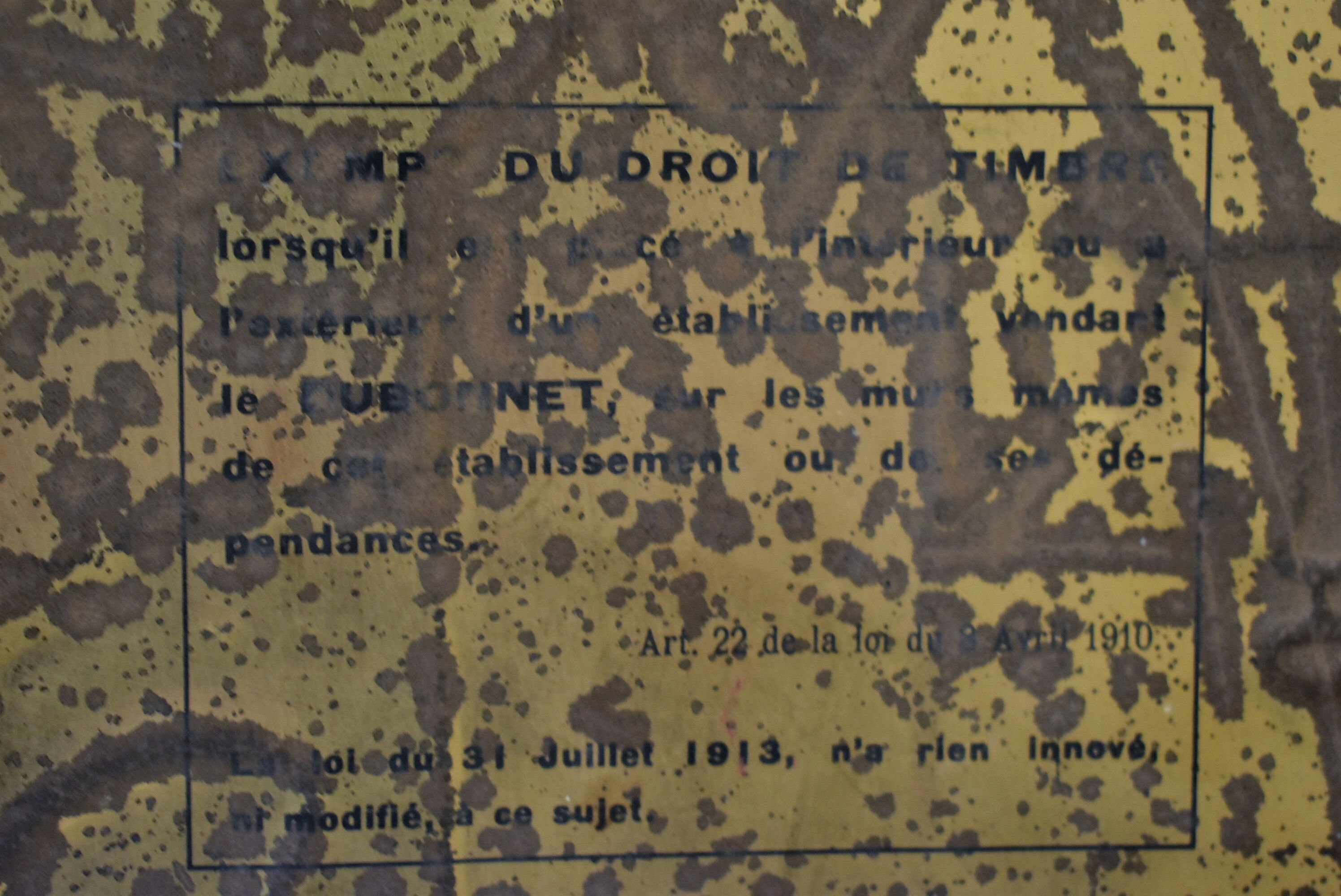 Dubonnet plate old metal