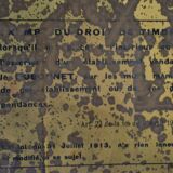 Dubonnet plate old metal