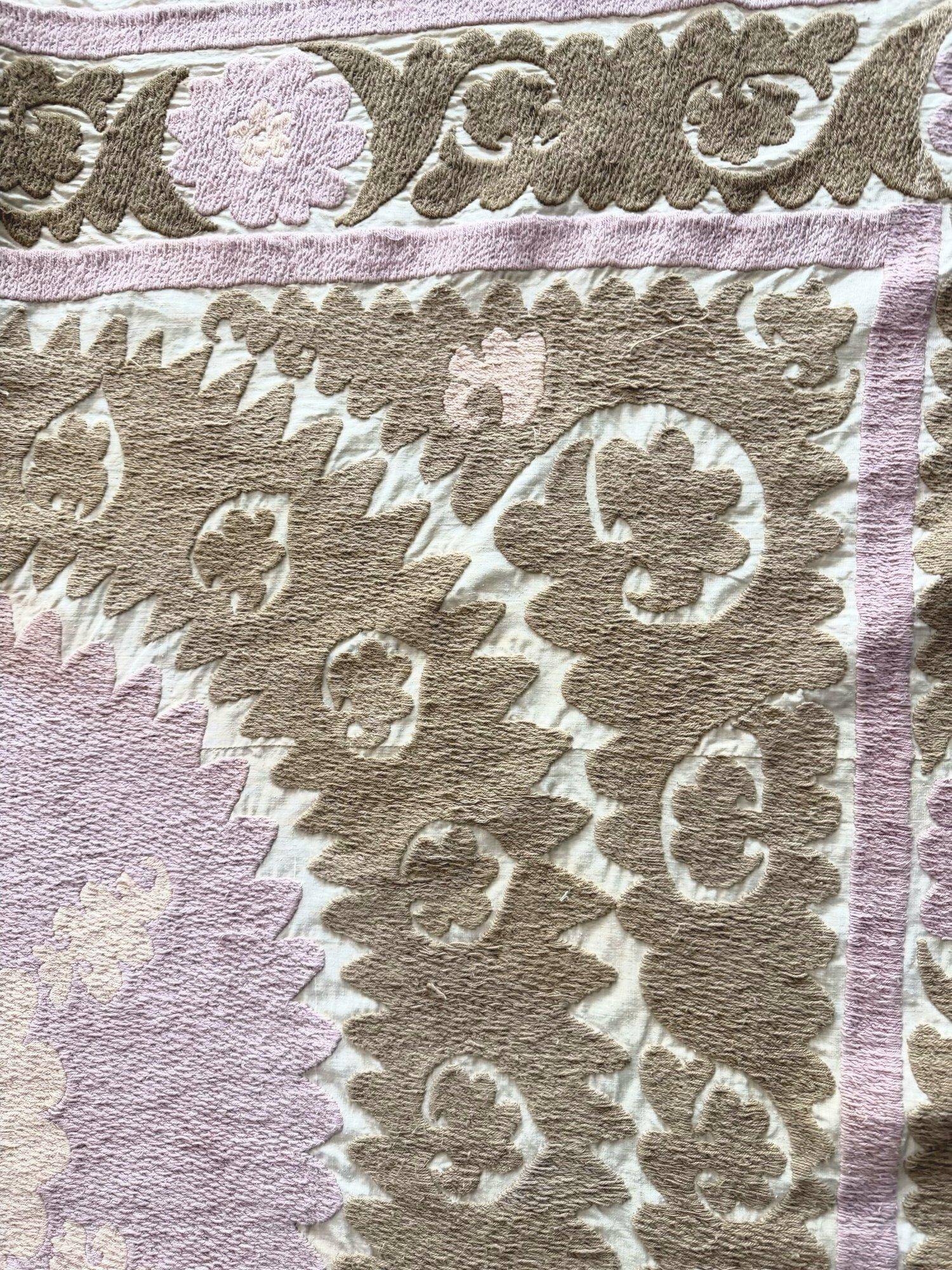 Vintage hand-embroidered tablecloth 145x159 cm