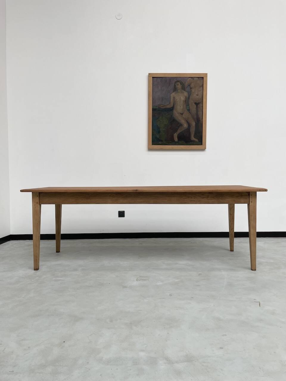 Pine and oak farmhouse table 220 cm