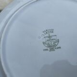 Large service 67 pieces creil and earthenware plates old dishes