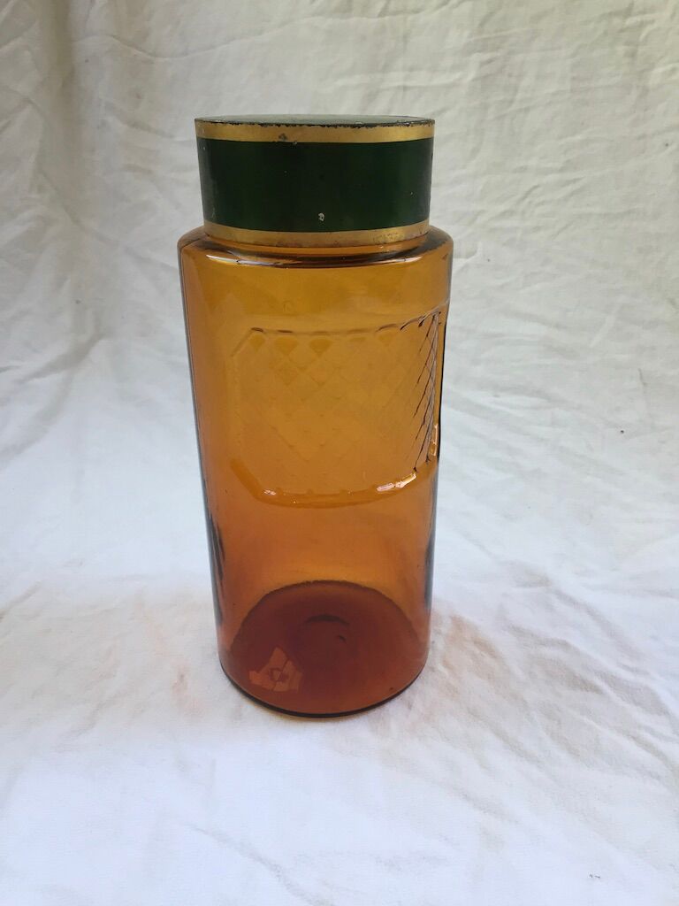 Amber Pharmacy Jar
