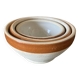 Set of 3 vintage stoneware bowls