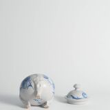 Swedish Grace French Blue Floral Decor Bonbonniere by Allan Eberling, Bo Fajans