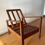 Vintage wooden armchair for children 1960