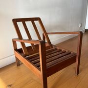 Vintage wooden armchair for children 1960