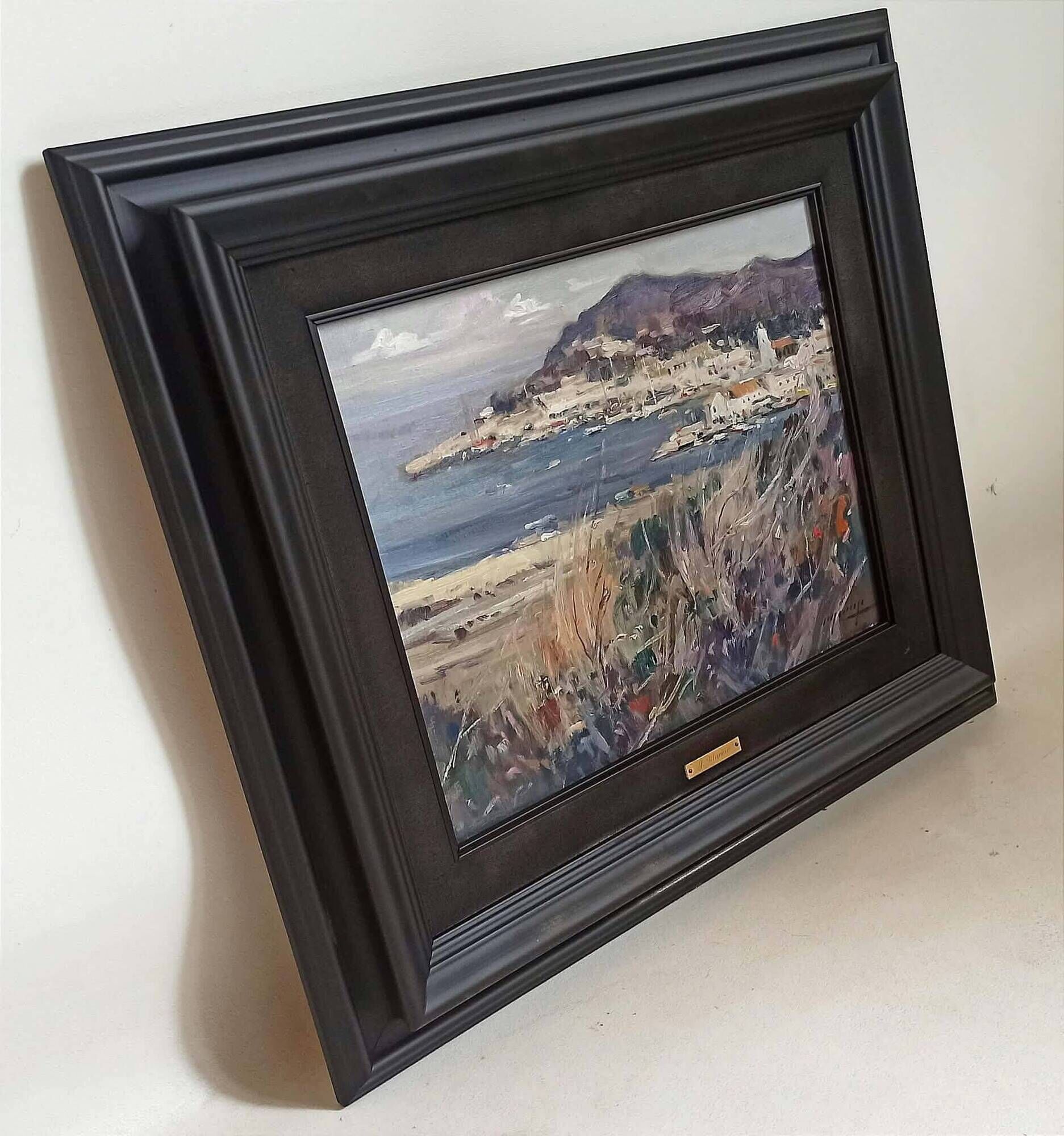 Coastal marine landscape Oil on canvas by Jaume Mariné I Albamonte