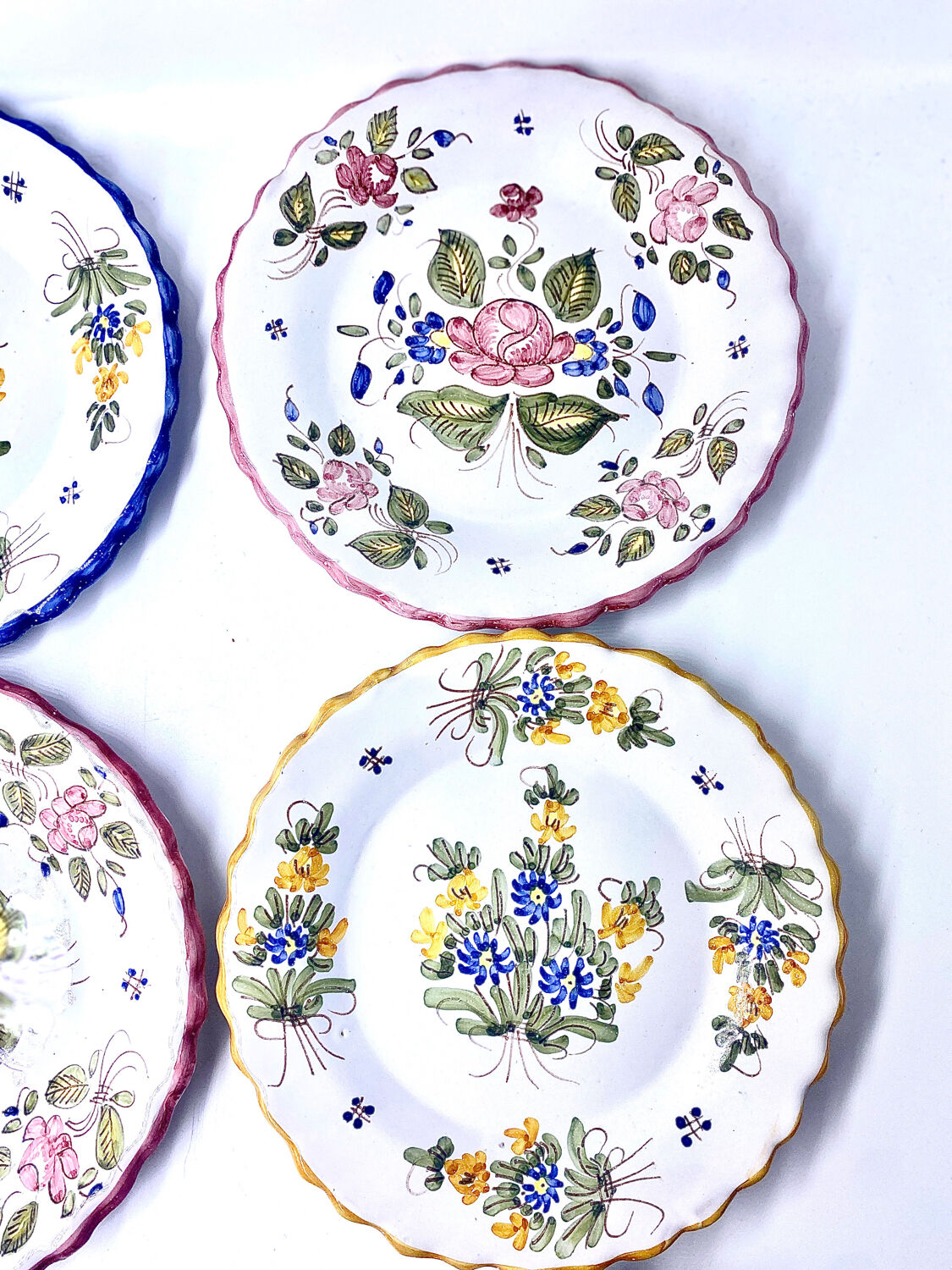 6 vintage plates Martres Tolosane Jodra Noirmoutier