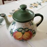 Teapot vintage fruit pattern