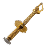 Pince à sucre vintage dorée avec écrin
