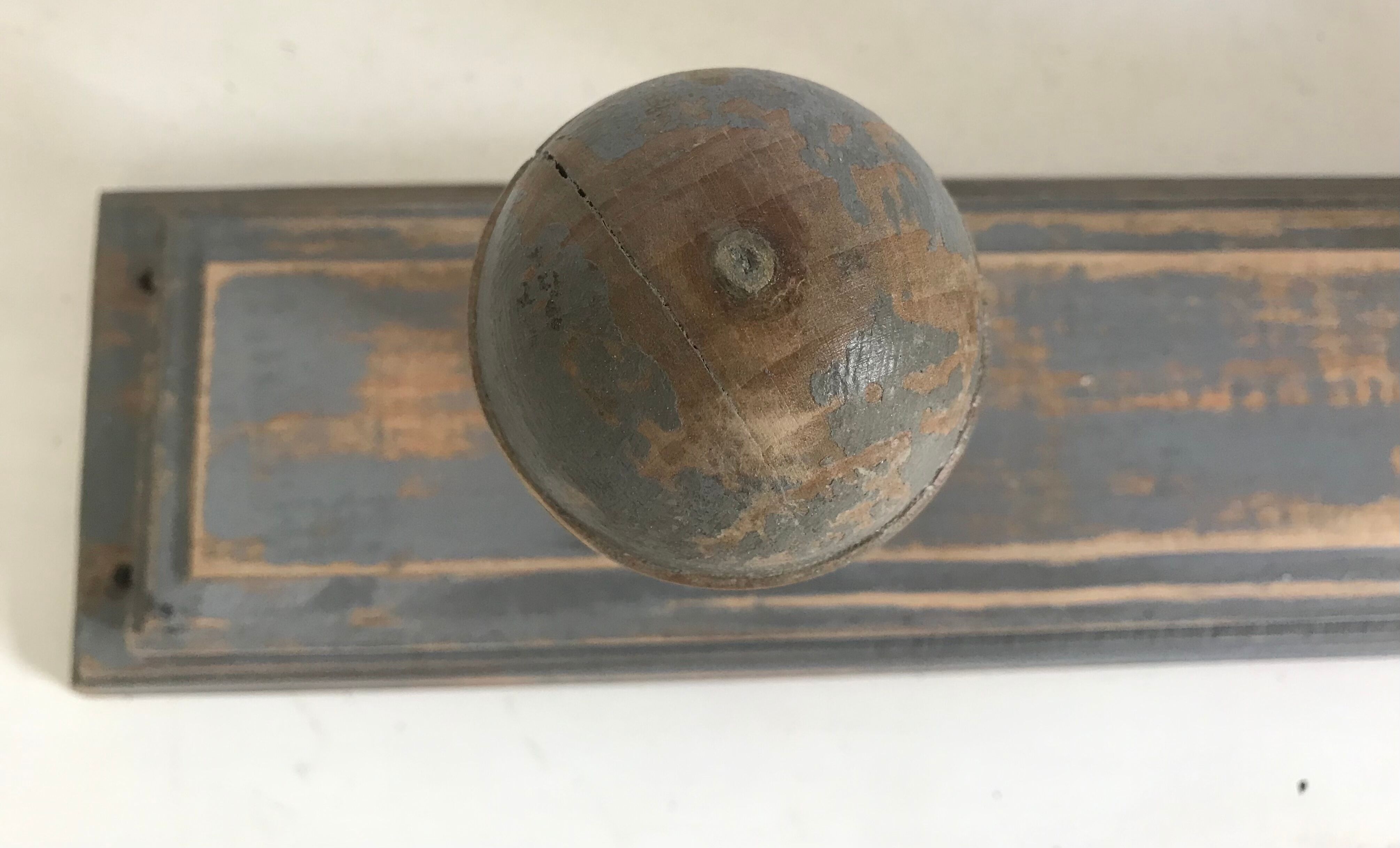 Patinated wooden coot rack