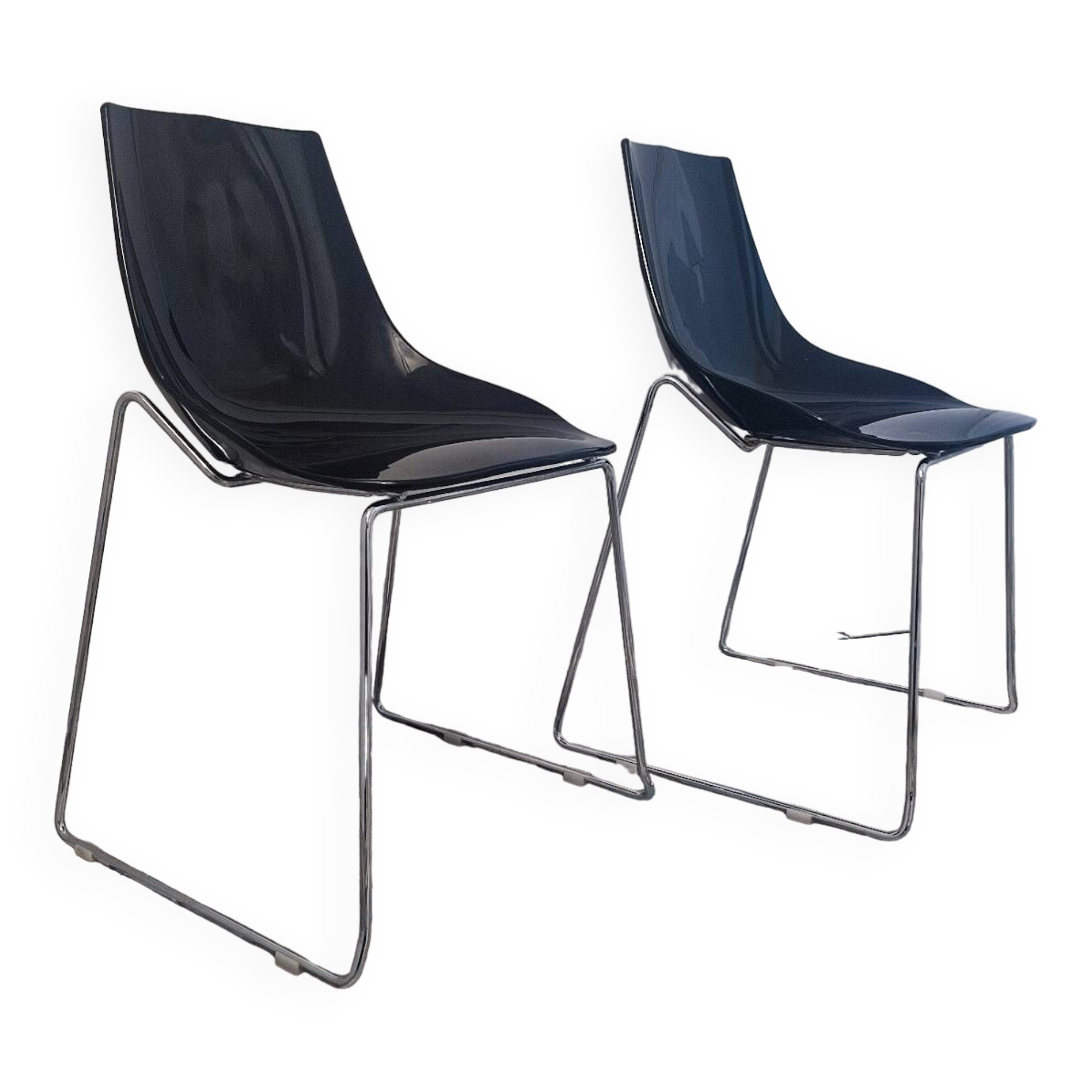 Pair of vintage Dal Segno designer chairs