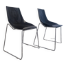 Paire de chaises design Dal segno vintage