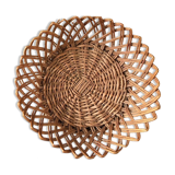 Old French toast or fruit basket in braided wicker
