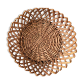 Old French toast or fruit basket in braided wicker