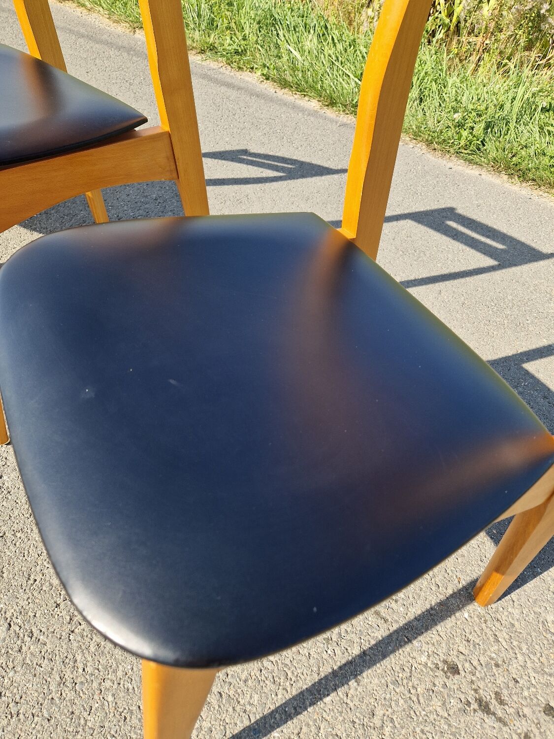 Set of 4 vintage Scandinavian style chairs from the 60s