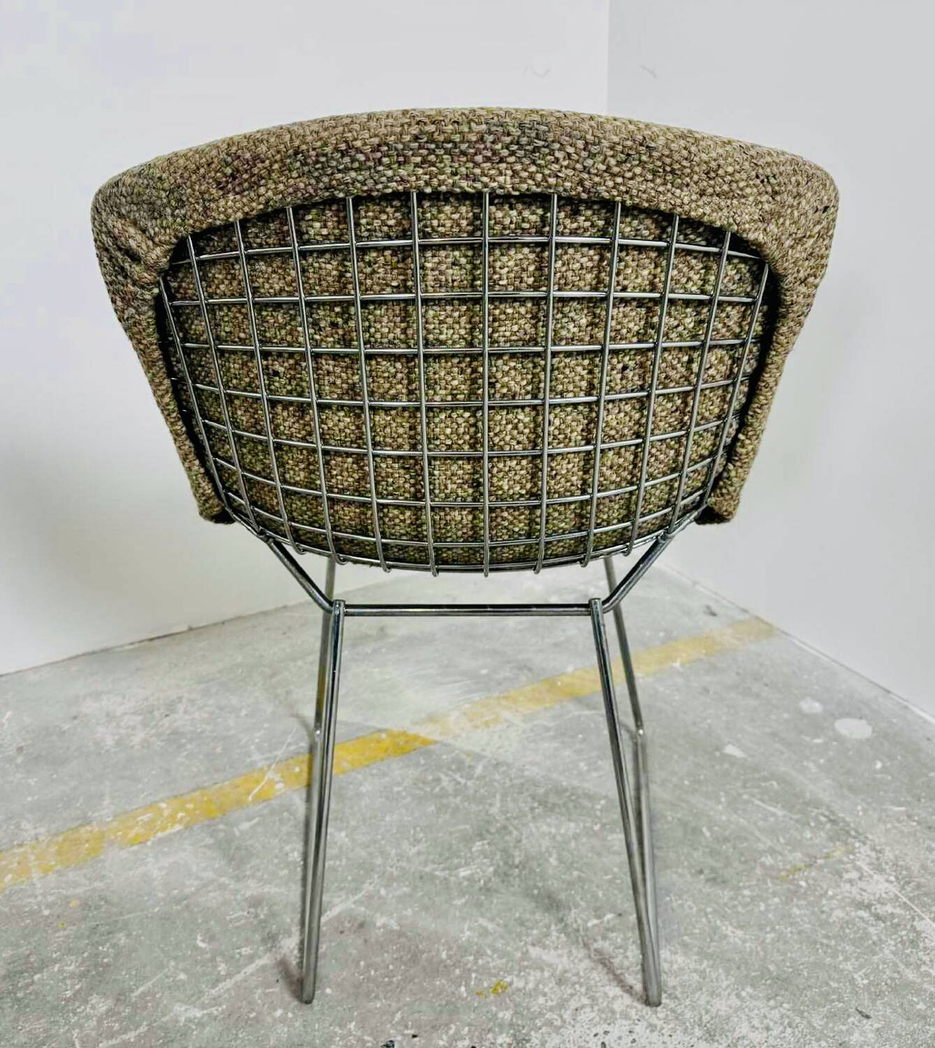 Set of 10 Wire chairs by Harry Bertoia for Knoll