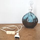 Lampe boule terre cuite émaillée