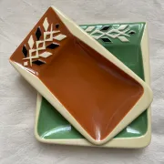 Vercéram snack bowls or dishes, 1950s