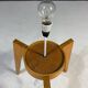 Large floor lamp ULUV, wood and frosted glass, Czechoslovakia, 1960s