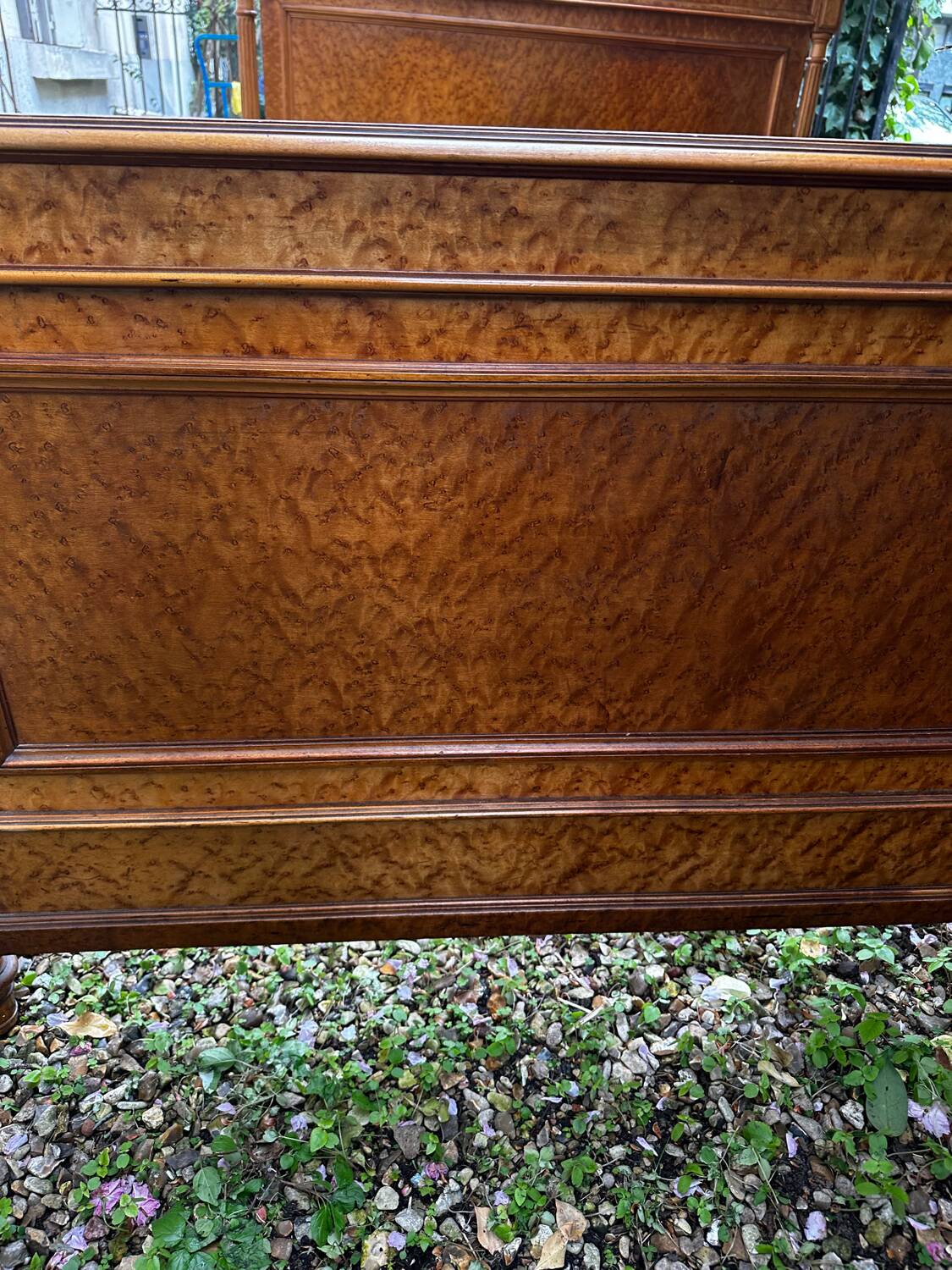 Louis Philippe wood briar bed, Restoration, 19th century