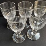 Carafe et 6 verres cristal taillé XIXème