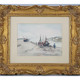 "Boats at low tide" by Abillet