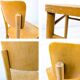 Chaise vintage Frankfurter en bois Mid-Century design rétro classique pour
