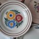 Set of 6 flat plates mismatched Digoin, Sarreguemines, Choisy le roi and Luneville