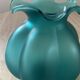 Pair of vintage vases in turquoise glass paste
