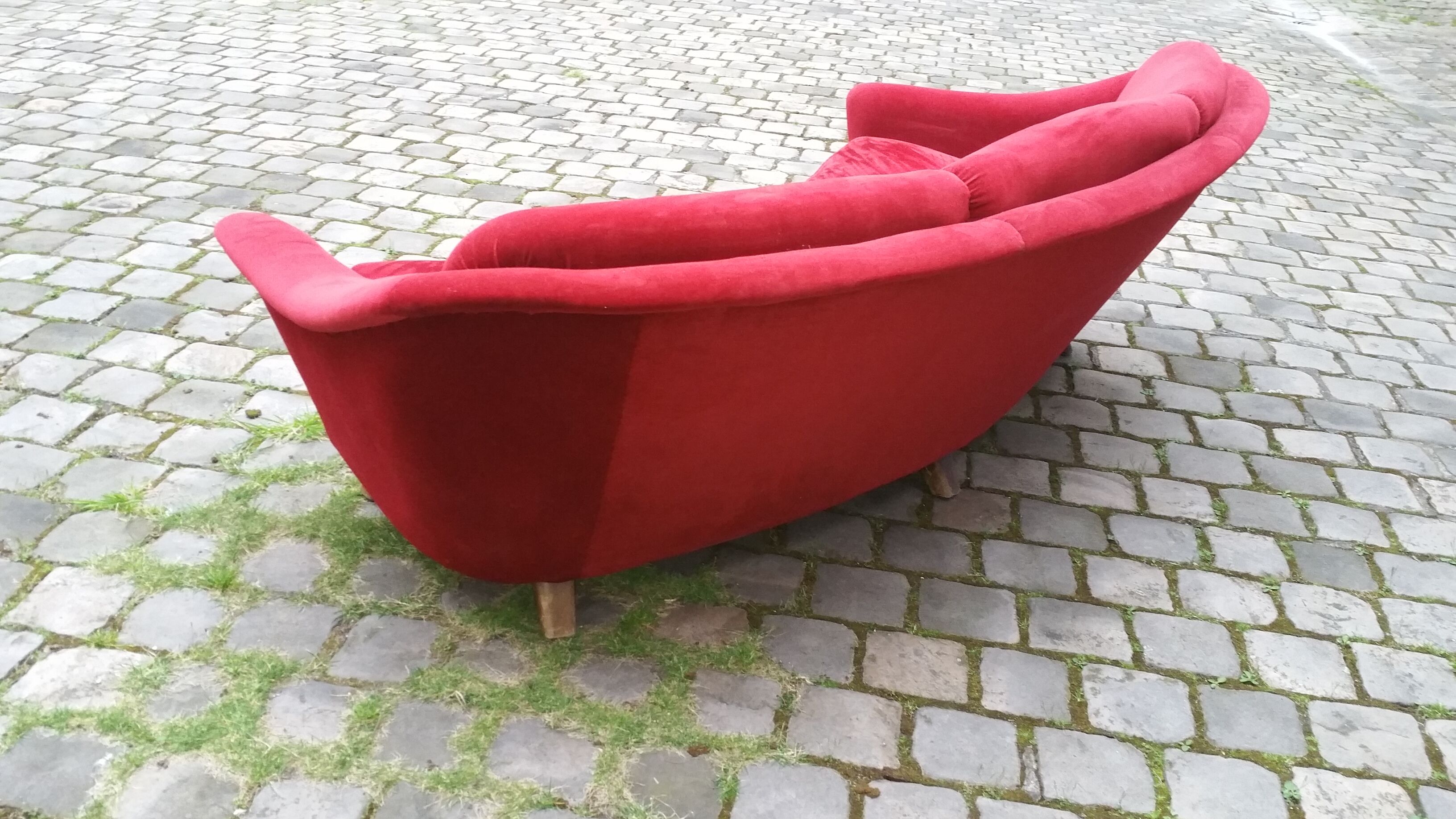 Arc years 50/60 Curved Arc styl Italian sofa