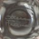 Set of four crystal knife holders signed Daum