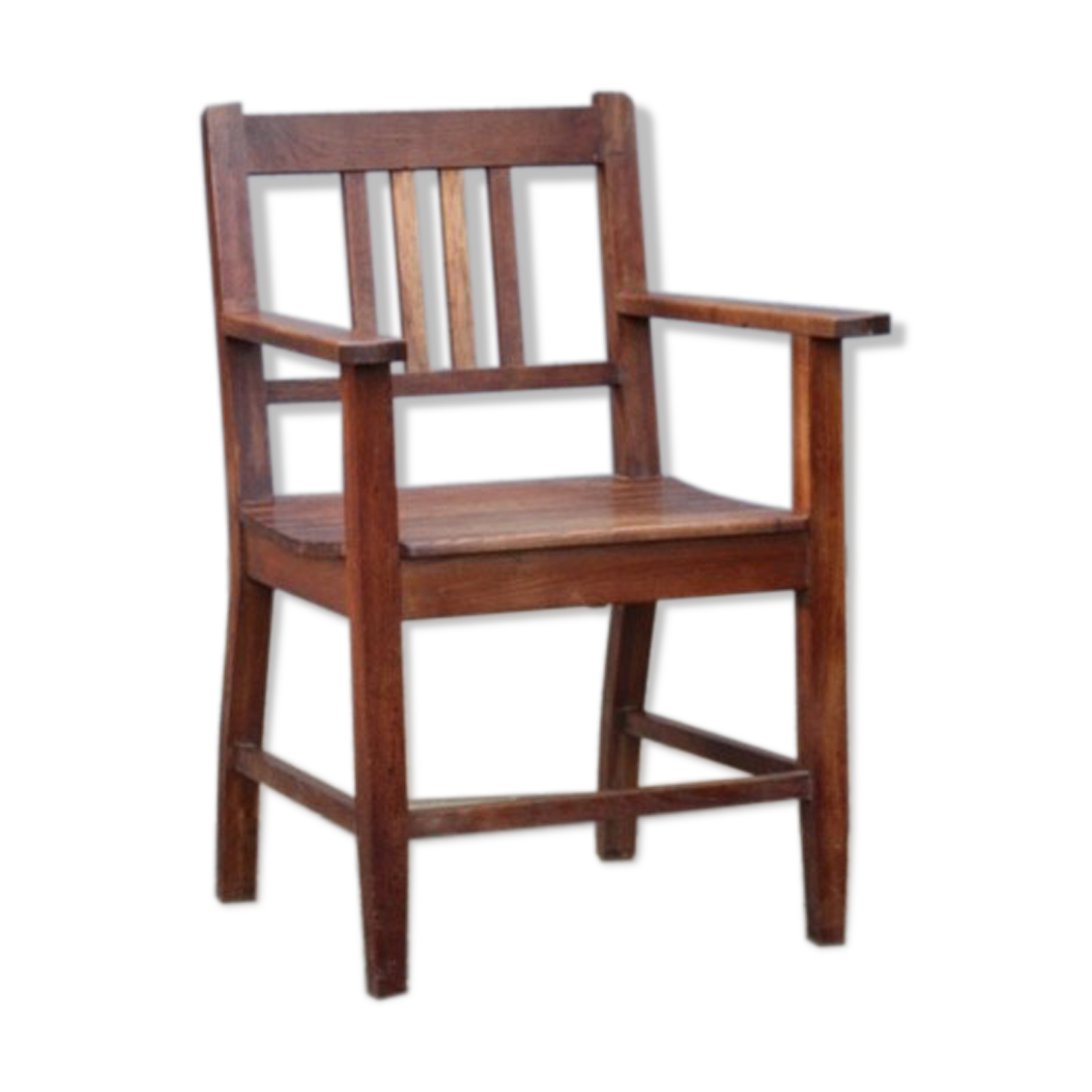 Chair Reconstruction solid oak France 1950