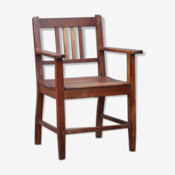 Chair Reconstruction solid oak France 1950