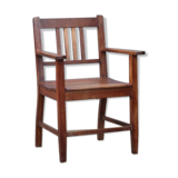Chair Reconstruction solid oak France 1950